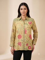 Premium Beige Office Shirt for Women